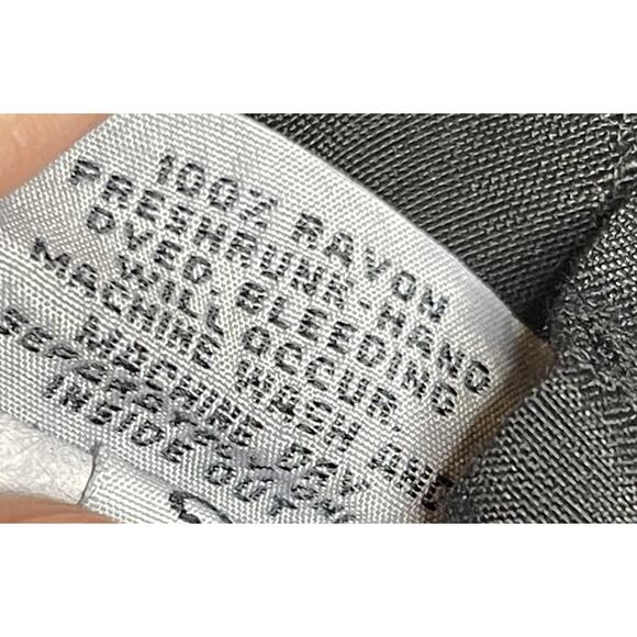 CP Shades Black Floral Brocade Elastic Waist Wide Leg Pockets Crop Pants S - Picture 7 of 7